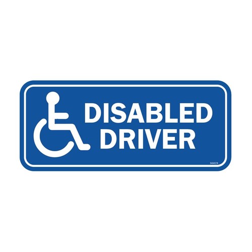 Disabled driver self adhesive - driver,