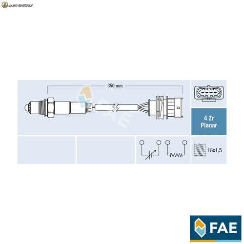 Lambda sensor 77498 for - 77498,