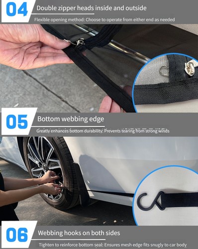 Car tailgate magnetic mesh - magnetic,