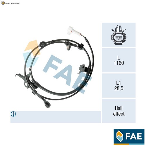Wheel speed sensor - 78572, for