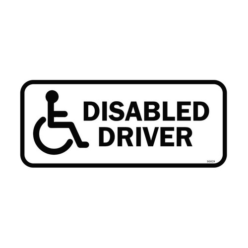 Disabled driver self adhesive - driver,